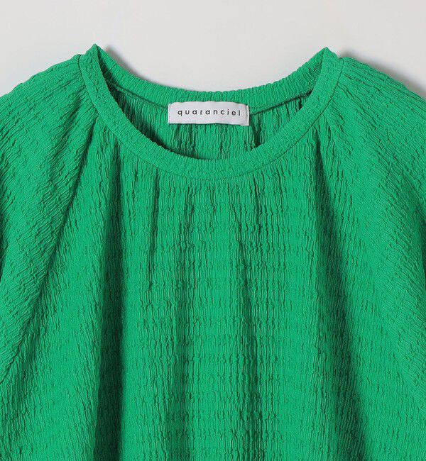 quaranciel「quaranciel:〈洗濯機可能〉ジャカード ジャージー クルーネック プルオーバー」|Tシャツ・カットソー|