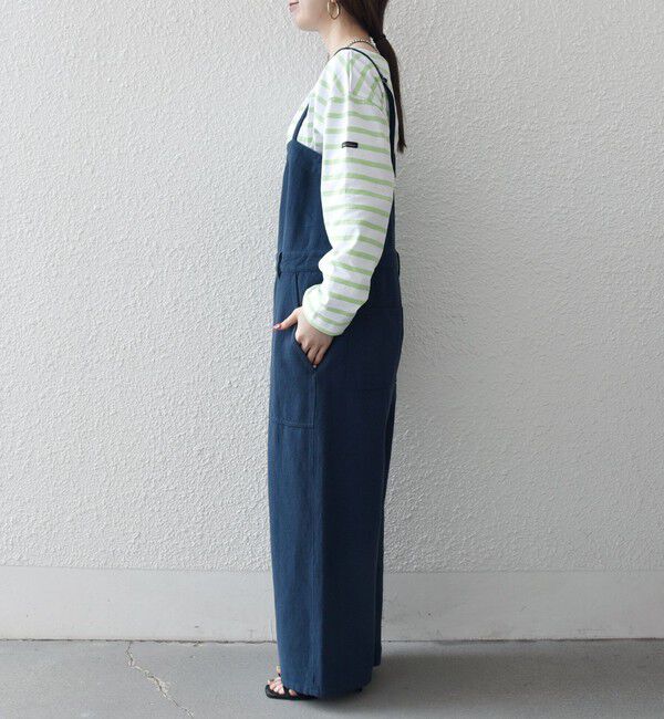 SHIPS any「SHIPS any:〈洗濯機可能〉カルゼ キャミ ワイド サロペット」|オールインワン|