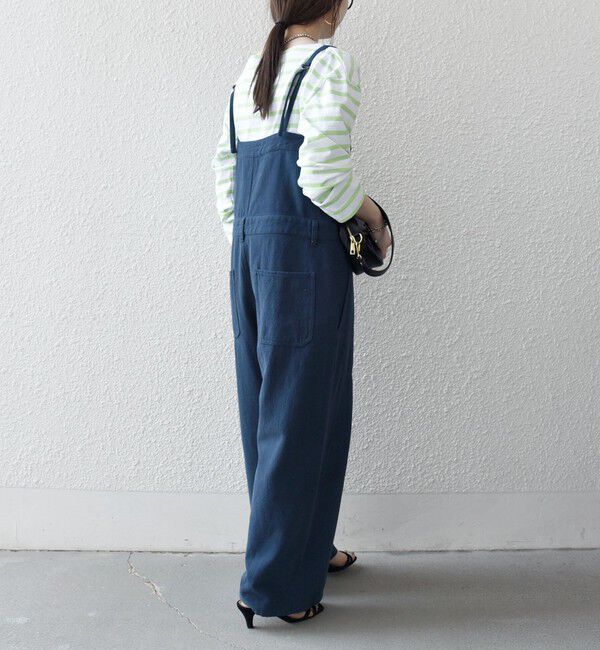 SHIPS any「SHIPS any:〈洗濯機可能〉カルゼ キャミ ワイド サロペット」|オールインワン|