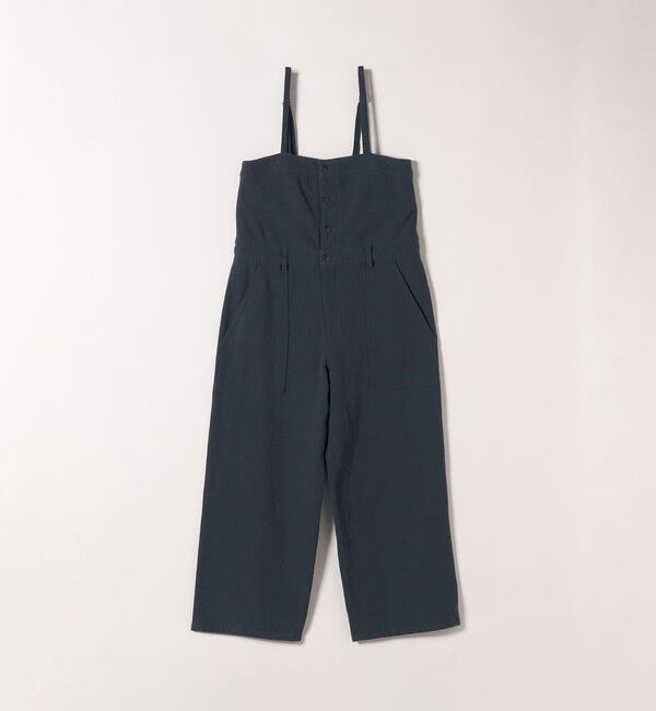 SHIPS any「SHIPS any:〈洗濯機可能〉カルゼ キャミ ワイド サロペット」|オールインワン|