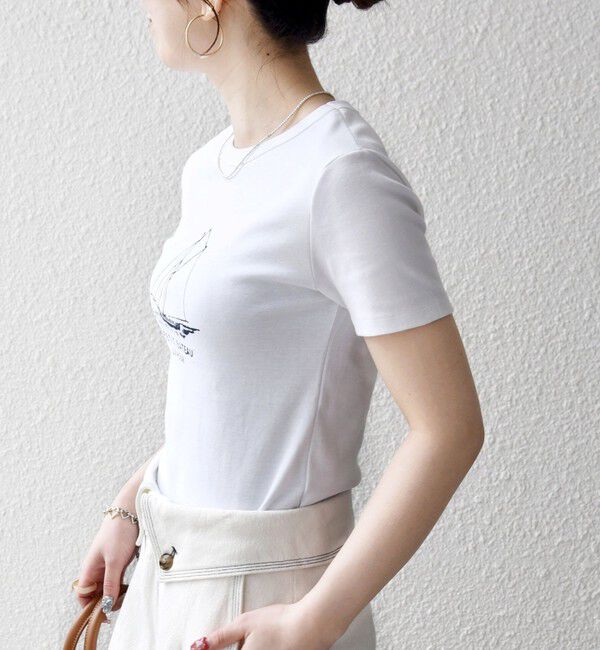 SHIPS any「【SHIPS any別注】PETIT BATEAU: ロゴ プリント コンパクト TEE 26SS」|Tシャツ・カットソー|
