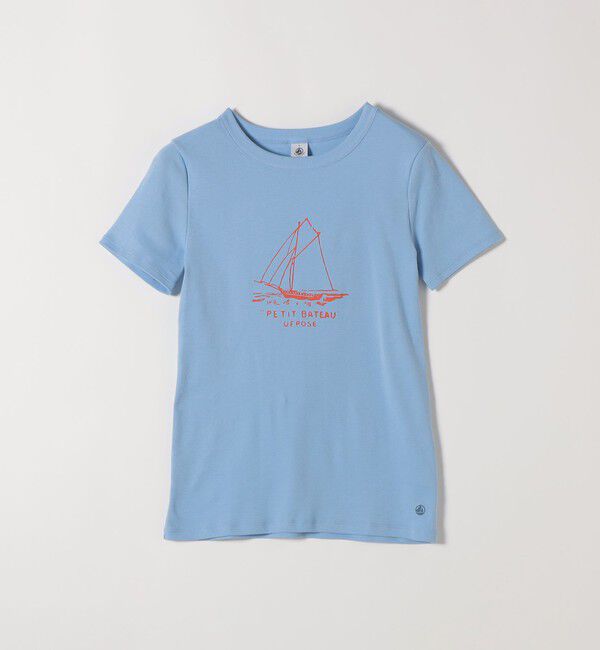 SHIPS any「【SHIPS any別注】PETIT BATEAU: ロゴ プリント コンパクト TEE 26SS」|Tシャツ・カットソー|