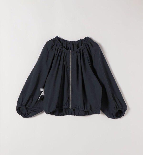 quaranciel「quaranciel:〈洗濯機可能〉シアー ドロスト ギャザー ショート ブルゾン」|その他|