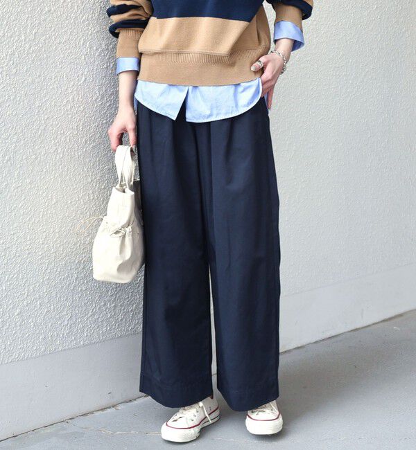 SHIPS Colors 「SHIPS Colors:〈手洗い可能〉TC チノ イージー パンツ」|チノ|ネイビー