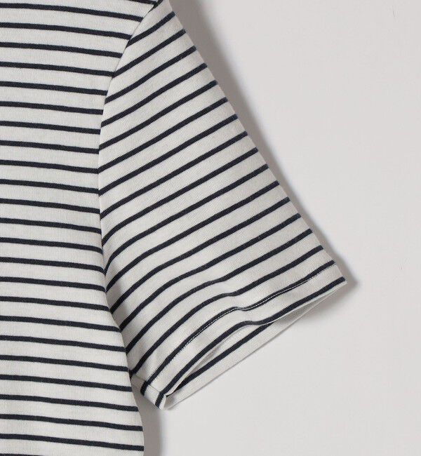 SHIPS any「【SHIPS any別注】PETIT BATEAU: ロゴ プリント コンパクト ボーダー TEE 26SS」|Tシャツ・カットソー|