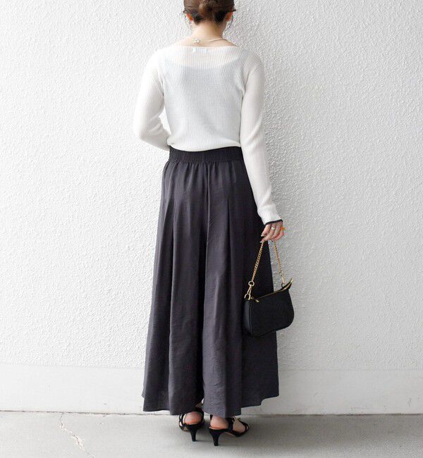 SHIPS any「SHIPS any:〈手洗い可能〉ギャザー ガウチョ イージー パンツ」|その他|