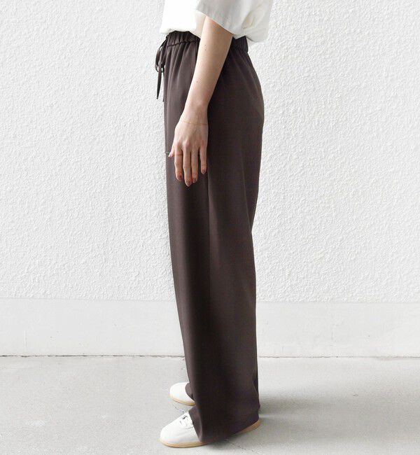 SHIPS for women「〈手洗い可能〉梳毛調ポケット デザイン ストレッチ ドロスト パンツ」|その他|