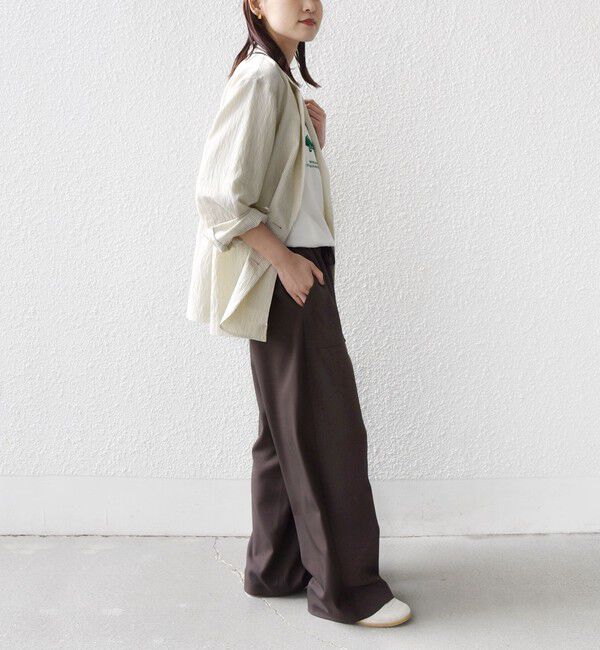 SHIPS for women「〈手洗い可能〉ピン ストライプ シャツライク ジャケット」|テーラードジャケット|