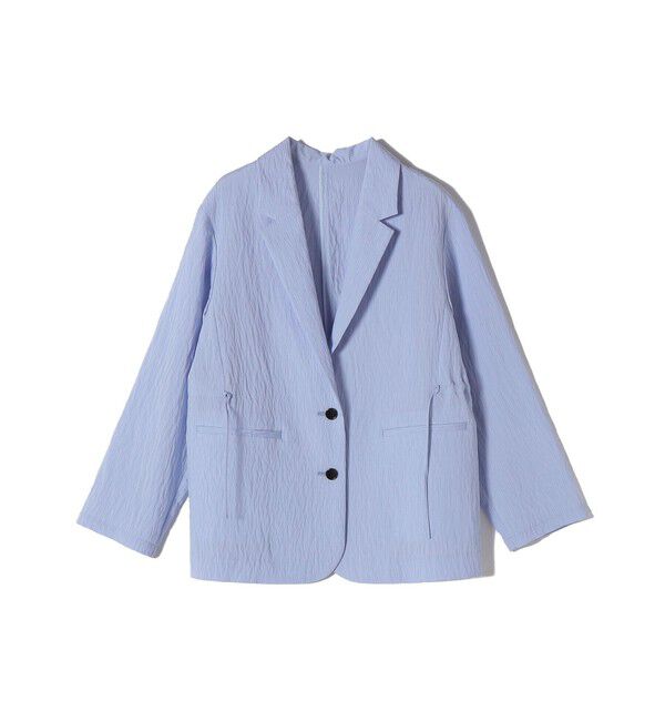 SHIPS for women「〈手洗い可能〉ピン ストライプ シャツライク ジャケット」|テーラードジャケット|