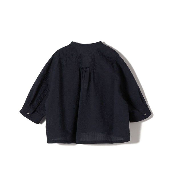 SHIPS for women「〈手洗い可能〉サッカー 裾 ドロスト メタル ボタン シャツ」|シャツ・ブラウス|