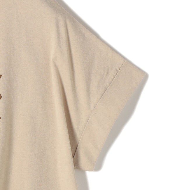 SHIPS for women「【WEB限定】オーガニック コットン ロゴ フレンチスリーブ TEE」|Tシャツ・カットソー|