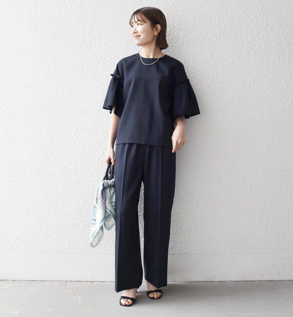 SHIPS any「SHIPS any:〈洗濯機可能〉リネン ライク ブラウス &times; イージー パンツ セットアップ」|その他|