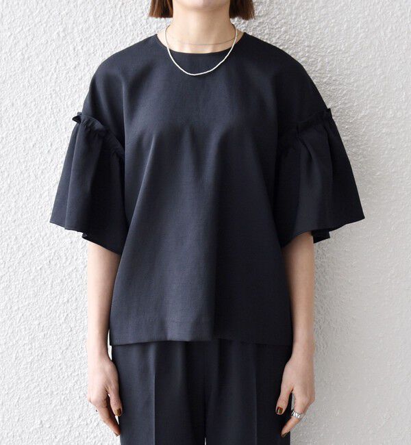 SHIPS any「SHIPS any:〈洗濯機可能〉リネン ライク ブラウス &times; イージー パンツ セットアップ」|その他|