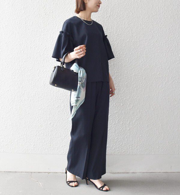 SHIPS any「SHIPS any:〈洗濯機可能〉リネン ライク ブラウス &times; イージー パンツ セットアップ」|その他|