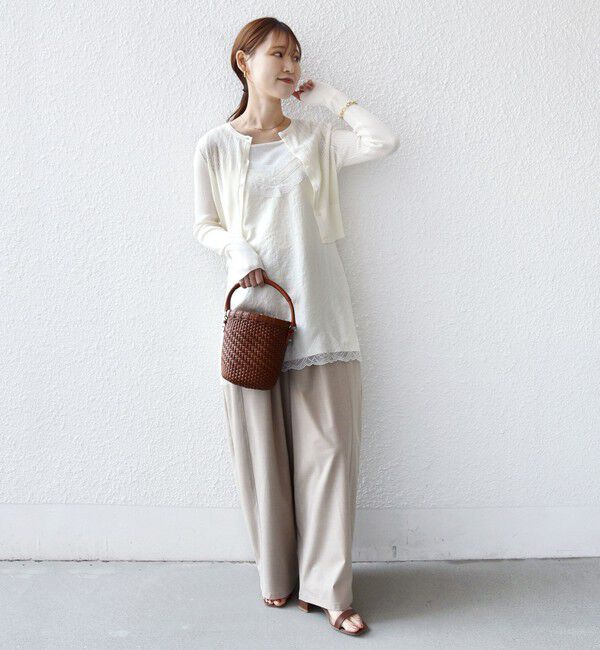 SHIPS for women「堀田茜&times;SHIPS:〈手洗い可能〉アイレット ニット カーディガン」|カーディガン|