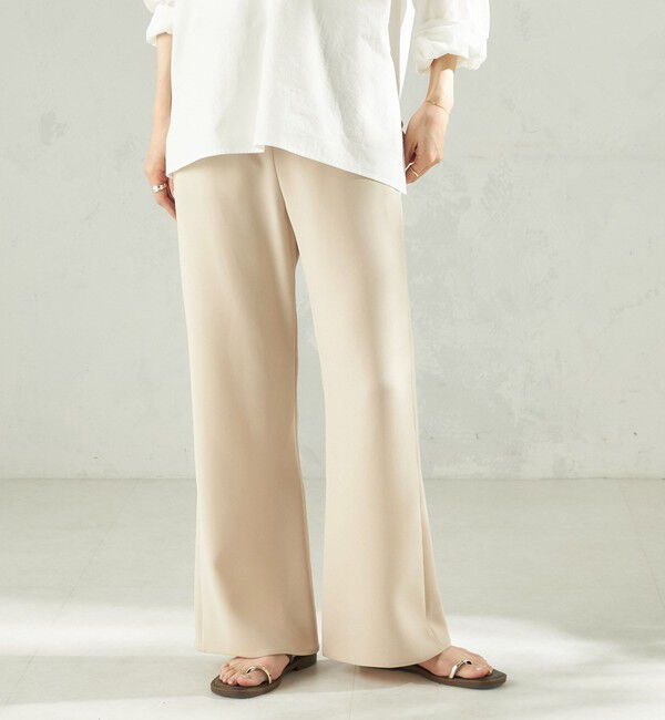 SHIPS for women「堀田茜&times;SHIPS:〈手洗い可能〉ダブルクロス ベルト 付き パンツ」|その他|