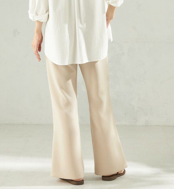 SHIPS for women「堀田茜&times;SHIPS:〈手洗い可能〉ダブルクロス ベルト 付き パンツ」|その他|