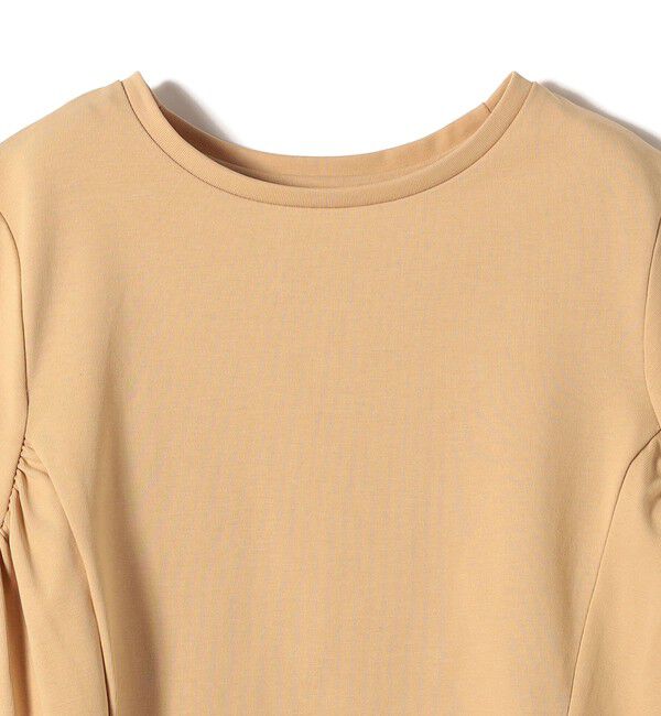 SHIPS for women「《予約》【WEB限定】〈接触冷感〉オーガニック コットン バック ギャザー トップス」|Tシャツ・カットソー|