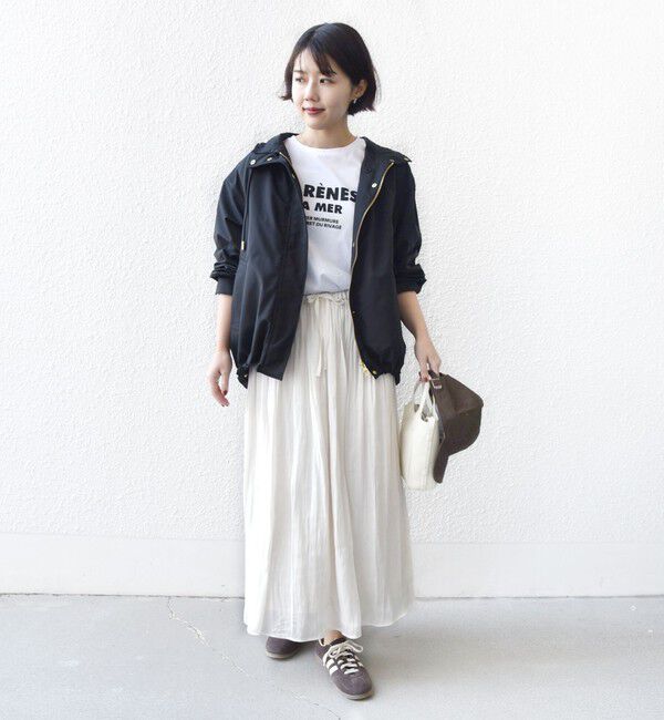 SHIPS for women「〈手洗い可能〉シアー メッシュ ギャザー スカート」|スカート|