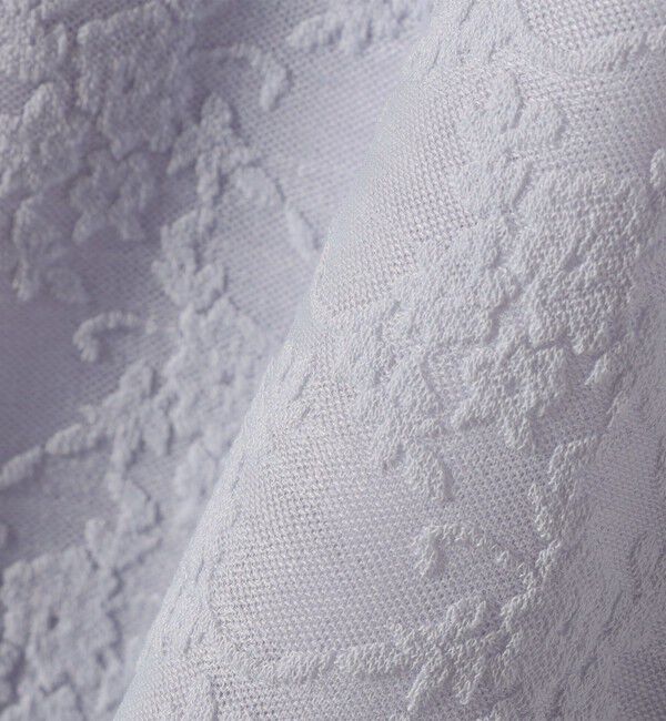 SHIPS for women「《予約》【WEB限定】〈手洗い可能〉シアー ジャカード ポロ 襟 ショート スリーブ プルオーバー」|ポロシャツ|