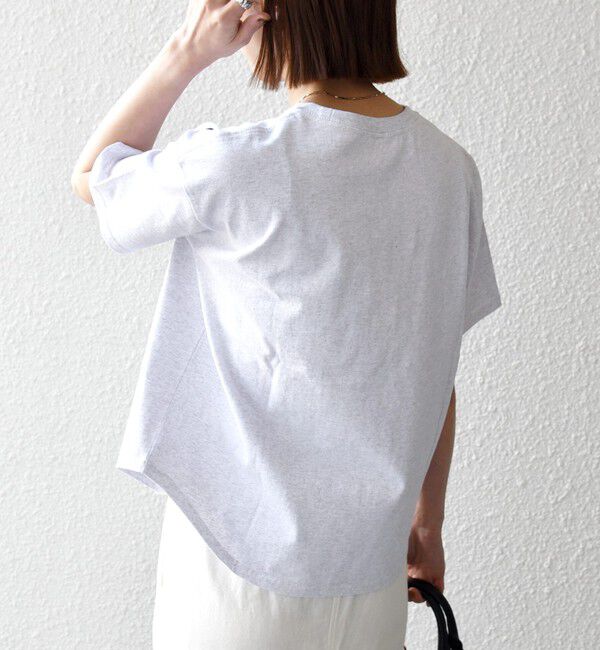 SHIPS any「《予約》【SHIPS any別注】THE KNiTS:〈洗濯機可能〉ラウンドヘム プリント ショート TEE」|Tシャツ・カットソー|