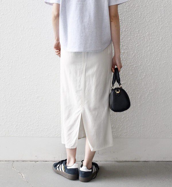 SHIPS any「SHIPS any:〈手洗い可能〉リネンミックス Iライン フリル イージー スカート」|スカート|