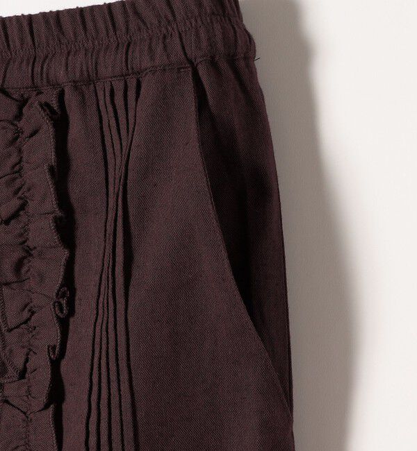 SHIPS any「SHIPS any:〈手洗い可能〉リネンミックス Iライン フリル イージー スカート」|スカート|