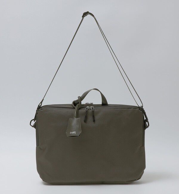 SHIPS「【WEB限定】SHIPS: 2WAY ビズ PC ブリーフケース」|ビジネスバッグ|オリーブ
