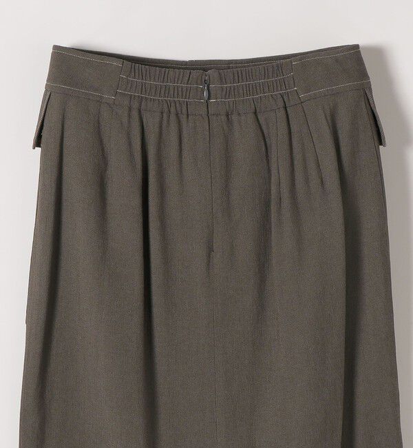 SHIPS any「《予約》SHIPS any:〈洗濯機可能〉リネンミックス ボタン デザイン タイト スカート」|タイト|