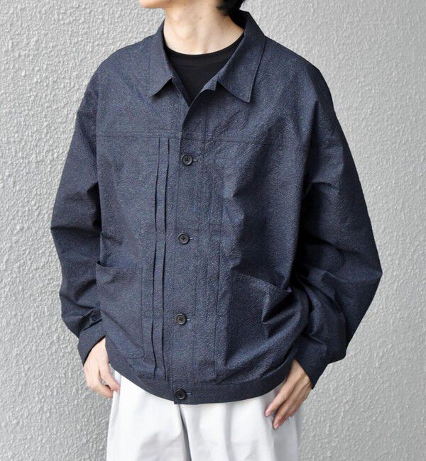 SHIPS any「SHIPS any:〈撥水/軽量/ストレッチ〉SOLOTEX(R) シアサッカー トラック ブルゾン 26SS(セットアップ対応)◇」|ブルゾン・スタジャン|