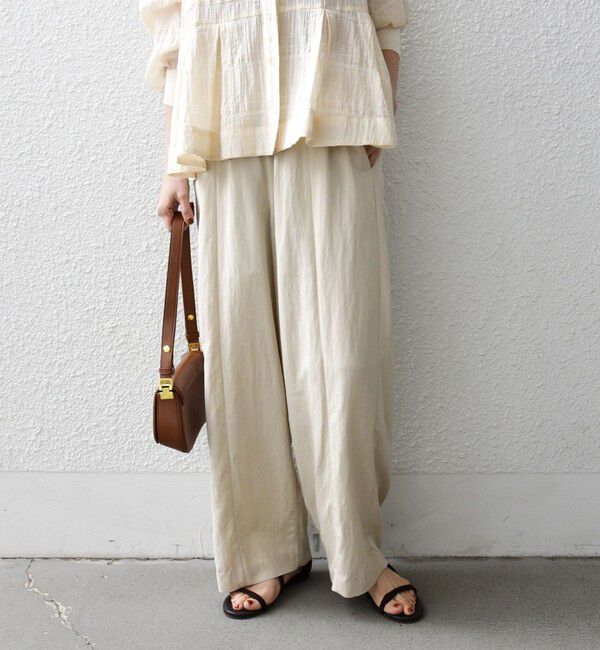 SHIPS any「《予約》SHIPS any:〈洗濯機可能〉ツイル センター シーム ワイド イージー パンツ」|その他|