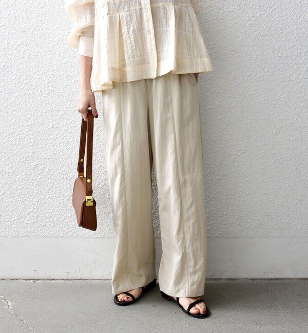 SHIPS any「《予約》SHIPS any:〈洗濯機可能〉ツイル センター シーム ワイド イージー パンツ」|その他|