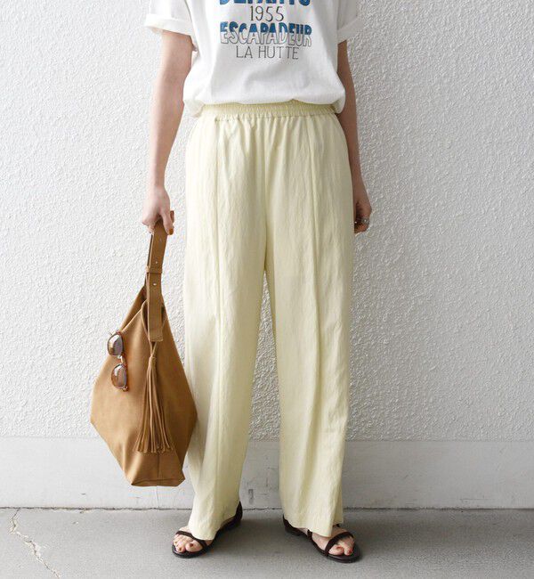 SHIPS any「《予約》SHIPS any:〈洗濯機可能〉ツイル センター シーム ワイド イージー パンツ」|その他|