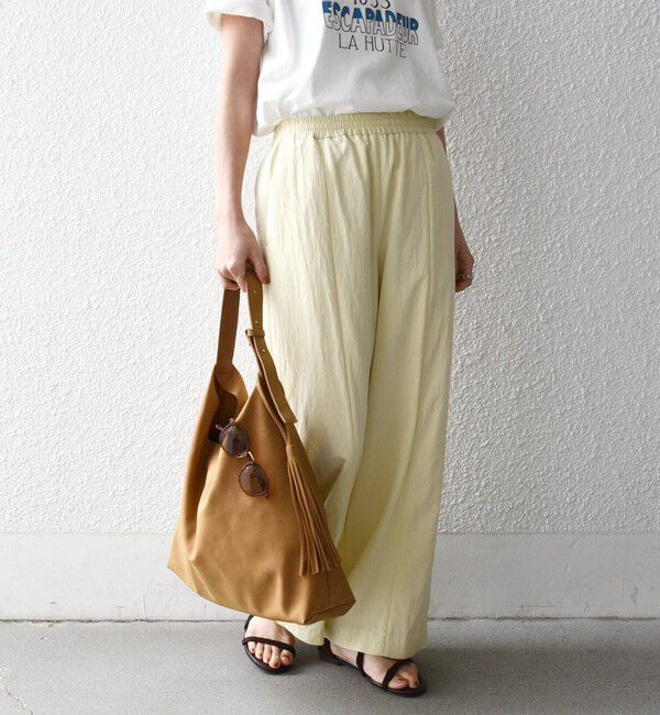 SHIPS any「《予約》SHIPS any:〈洗濯機可能〉ツイル センター シーム ワイド イージー パンツ」|その他|