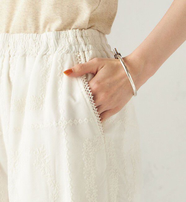 SHIPS for women「《予約》〈手洗い可能〉パッチワーク レース ドロスト パンツ」|その他|