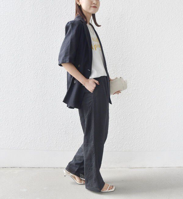 SHIPS for women「《予約》〈手洗い可能〉パッチワーク レース ドロスト パンツ」|その他|