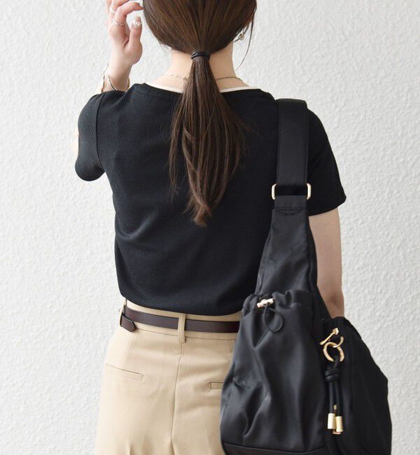 SHIPS any「《予約》SHIPS any:〈手洗い可能〉レイヤード シアー ワッフル TEE」|Tシャツ・カットソー|