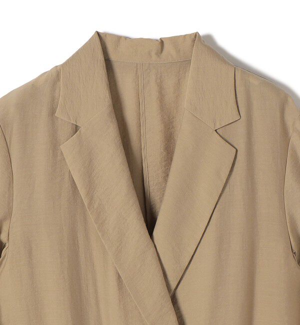 SHIPS for women「《予約》〈手洗い可能〉シルク混 シアー 羽織 半袖 ジャケット」|テーラードジャケット|