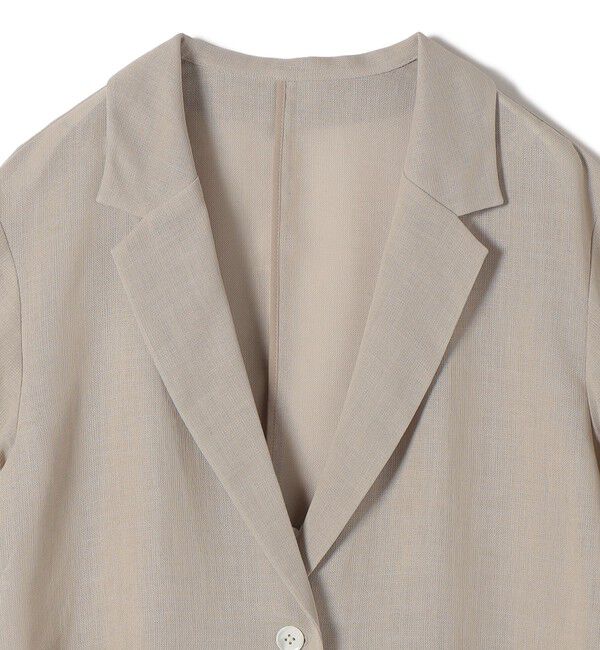 SHIPS for women「《予約》〈手洗い可能〉麻調 メッシュ ジャケット シャツ」|シャツ・ブラウス|