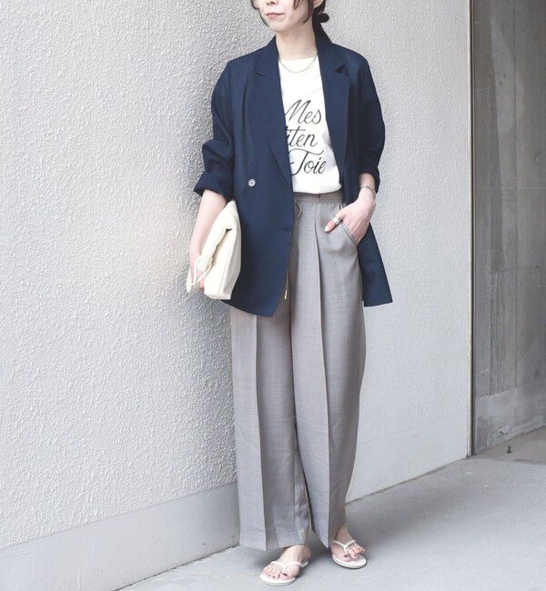 SHIPS Colors 「《予約》SHIPS Colors:〈洗濯機可能〉リネン ライク イージー パンツ◆」|スラックス|