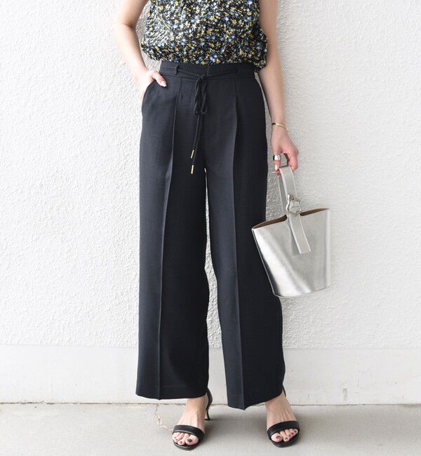 SHIPS Colors 「《予約》SHIPS Colors:〈洗濯機可能〉リネン ライク イージー パンツ◆」|スラックス|