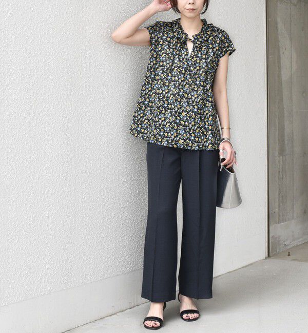 SHIPS Colors 「《予約》SHIPS Colors:〈洗濯機可能〉リネン ライク イージー パンツ◆」|スラックス|