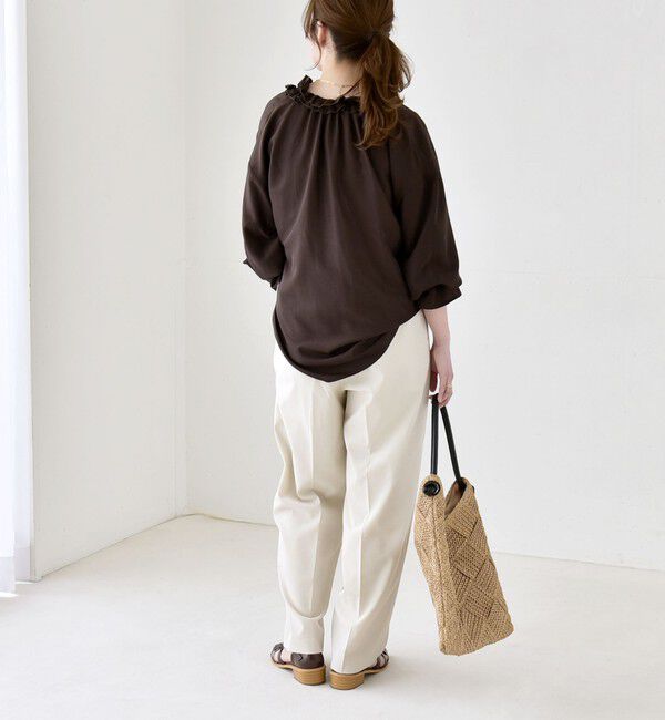 quaranciel「《予約》quaranciel:〈洗濯機可能〉CALCULO(R)使用 イージー テーパード パンツ」|その他|