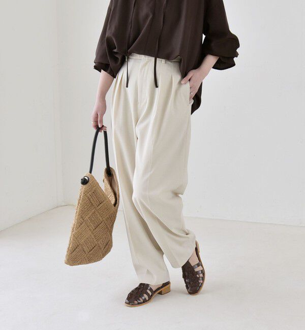 quaranciel「《予約》quaranciel:〈洗濯機可能〉CALCULO(R)使用 イージー テーパード パンツ」|その他|