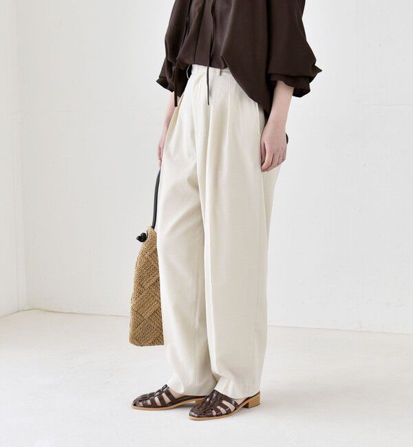 quaranciel「《予約》quaranciel:〈洗濯機可能〉CALCULO(R)使用 イージー テーパード パンツ」|その他|