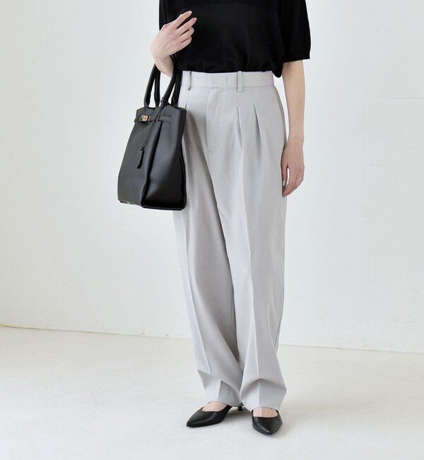 quaranciel「《予約》quaranciel:〈洗濯機可能〉CALCULO(R)使用 イージー テーパード パンツ」|その他|