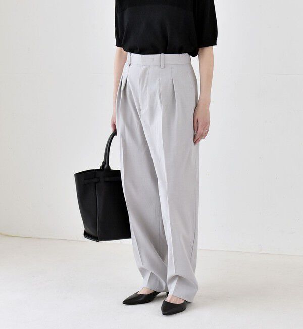 quaranciel「《予約》quaranciel:〈洗濯機可能〉CALCULO(R)使用 イージー テーパード パンツ」|その他|