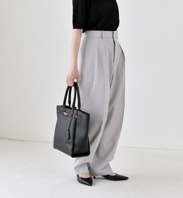 quaranciel「《予約》quaranciel:〈洗濯機可能〉CALCULO(R)使用 イージー テーパード パンツ」|その他|