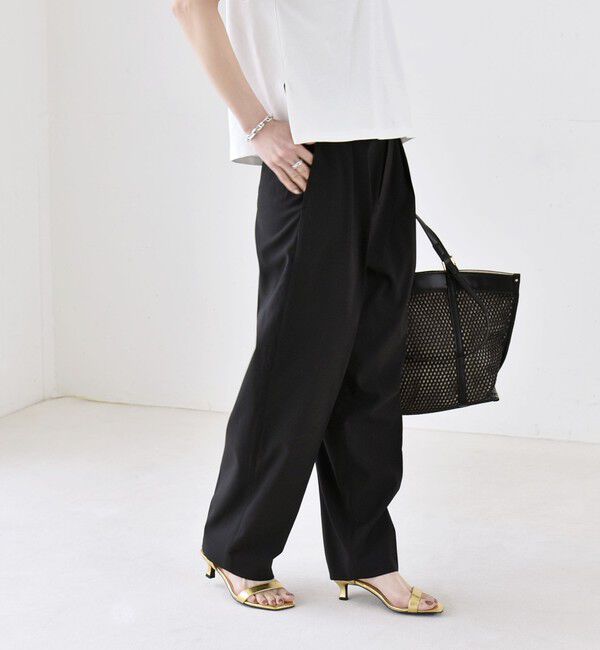 quaranciel「《予約》quaranciel:〈洗濯機可能〉CALCULO(R)使用 イージー テーパード パンツ」|その他|