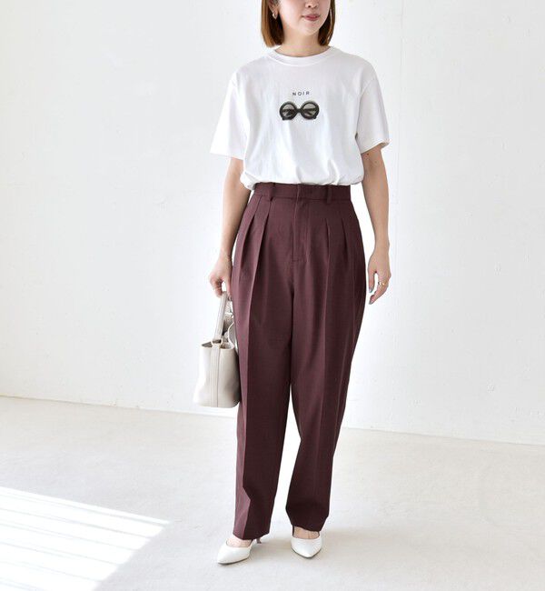 quaranciel「《予約》quaranciel:〈洗濯機可能〉CALCULO(R)使用 イージー テーパード パンツ」|その他|